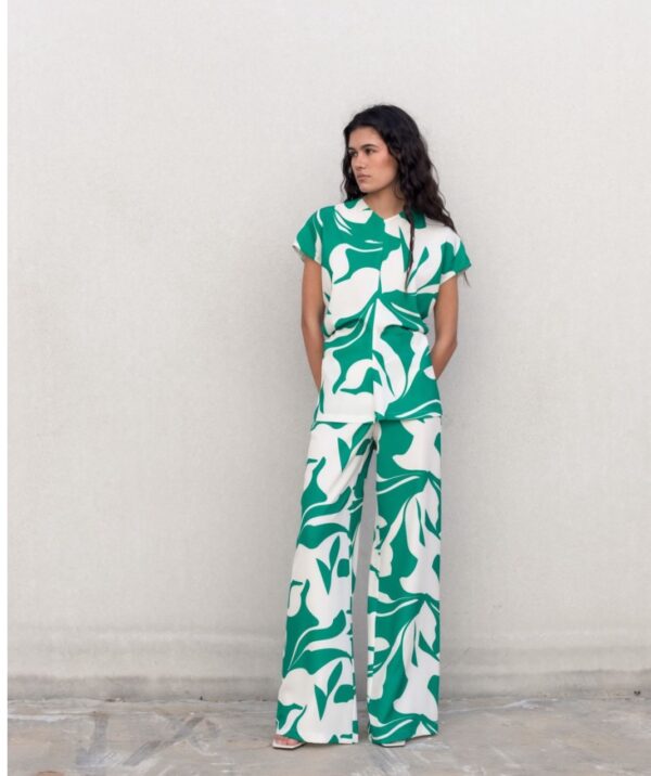 CONJUNTO  PANTALÓN PALAZZO ESTAMPADO