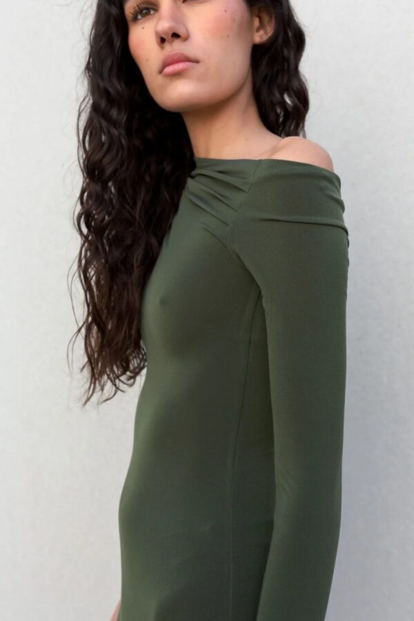 VESTIDO CAQUI - Imagen 2