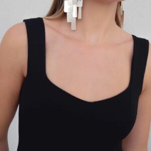 TOP PEPLUM TEXTURA PUNTO