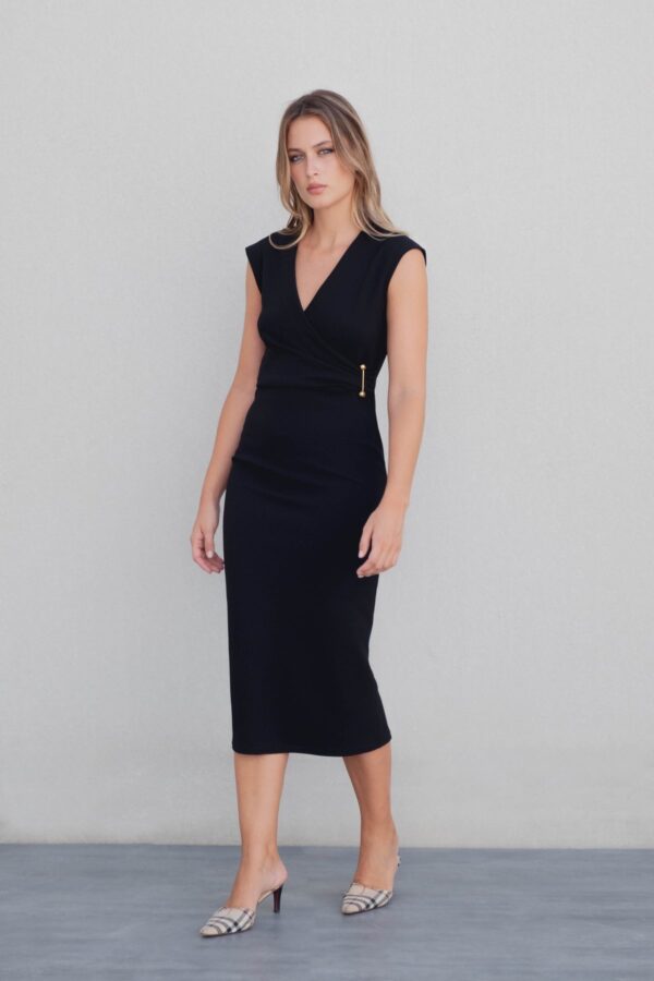 VESTIDO PUNTO APLIQUE