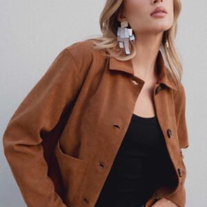 CHAQUETA CORTE EFECTO ANTE